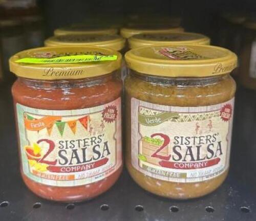 (10) JARS OF ASSORTED SALSA