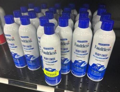 (25) CANS OF HEAVY FINISH IRONING SPRAY