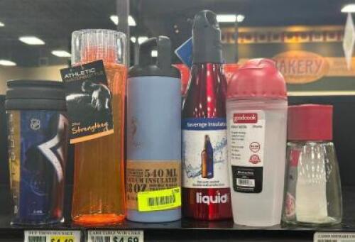 (6) ASSORTED DRINKING BOTTLES