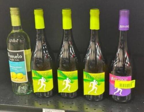 (5) BOTTLES OF ASSORTED WINE