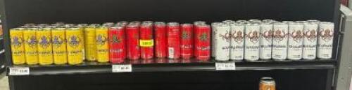 (59) ASSORTED CANS OF ENERGY DRINKS
