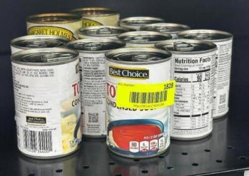 (12) CANS OF ASSORTED SOUP