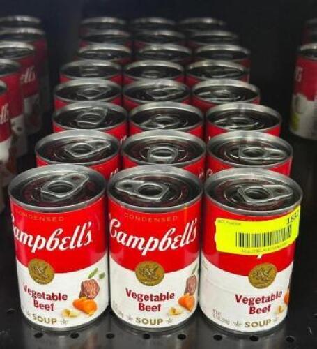 (24) CANS OF VEGETABLE BEEF SOUP