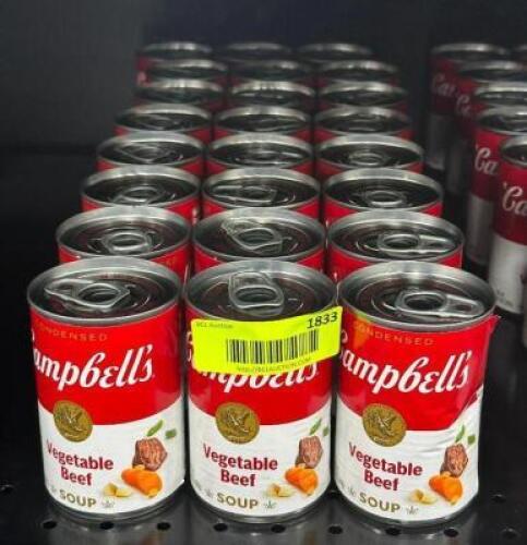(24) CANS OF VEGETABLE BEEF SOUP