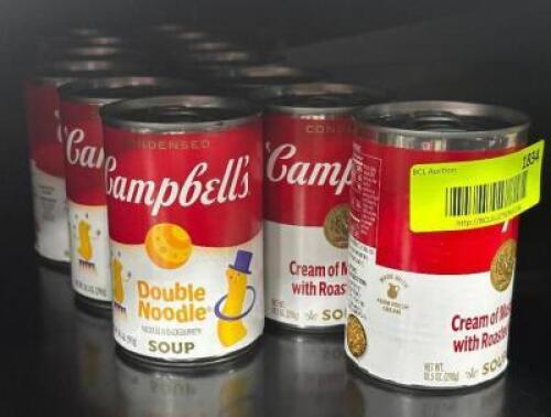 (13) CANS OF ASSORTED SOUP