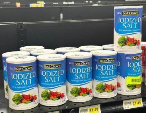 (12) CONTAINERS OF SALT
