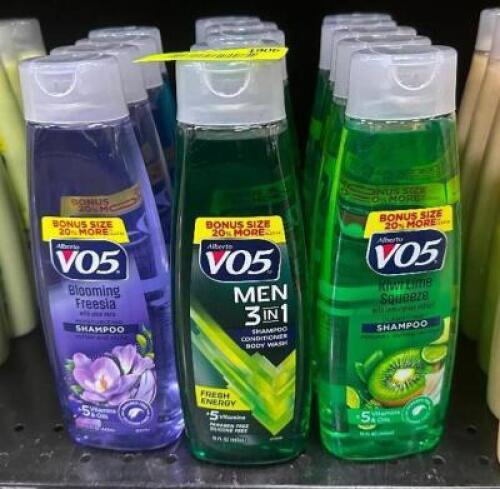 (14) BOTTLES OF ASSORTED SHAMPOO