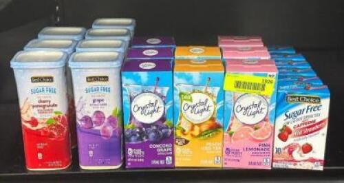 (21) PACKS OF DRINK MIX