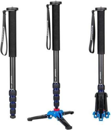 Koolehaoda Professional Camera Aluminium Monopod with Folding Three Feet Support Stand
