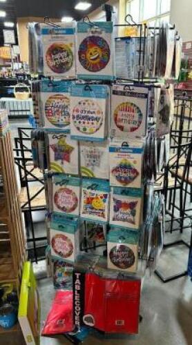 MERCHANDISE RACK W/ CONTENTS