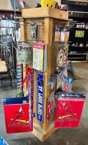 MERCHANDISE RACK W/ CONTENTS