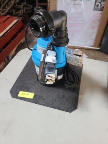 DESCRIPTION: (1) SUBMERSIBLE SUMP/UTILITY PUMP BRAND/MODEL: SIMER/2330-03 INFORMATION: 115V, 60HZ, 8.5A, 1/4 HP, LOCATED AT SHAPIRO METAL SUPPLY RETAI