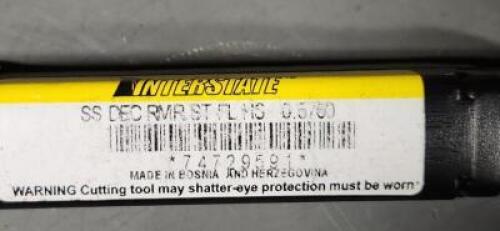 DESCRIPTION: (1) HSS SF/SS CHUCKING REAMER BRAND/MODEL: VC 74729591 SIZE: 0.576" DIA RETAIL$: $68.87 QTY: 1