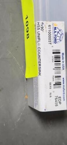 DESCRIPTION: (1) HSS 90 DEG COUNTERSINK BRAND/MODEL: M.A FORD 76485 SIZE: 1" HD 1/2" SD RETAIL$: $67.10 EA QTY: 1