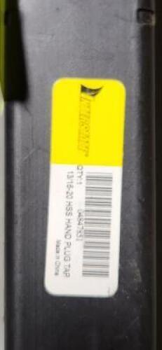 DESCRIPTION: (1) HSS STRAGHT FLUTE HAND TAP BRAND/MODEL: VC 04847851 SIZE: 13/16-20 UNEF RETAIL$: $81.30 QTY: 1