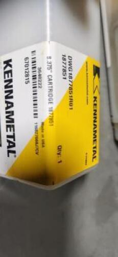 DESCRIPTION: (2) INDEXABLE INSERT CARTRIDGES BRAND/MODEL: KENNAMETAL 1877851 SIZE: 8.375" RETAIL$: $113.59 QTY: 2