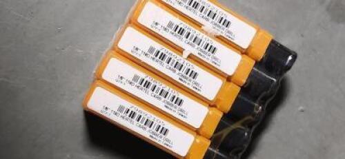 DESCRIPTION: (10) SOLID CARBIDE JOBBER LENGTH DRILL BRAND/MODEL: HERTEL 79892105 SIZE: 1/8" DIA RETAIL$: $21.01 QTY: 10