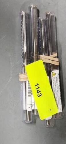 DESCRIPTION: (4) HSS CHUCKING REAMERS BRAND/MODEL: MADE IN USA 433 2010 SIZE: #7 RETAIL$: $34.68 QTY: 4