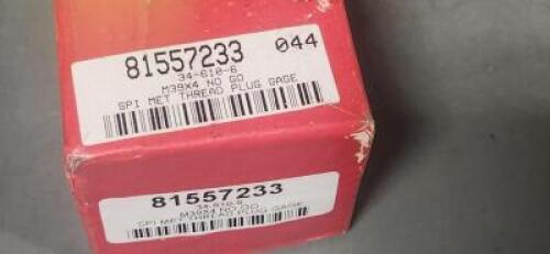DESCRIPTION: (1) CLASS 6H SINGLE END PLUG THREAD NOGO GAGE BRAND/MODEL: SPI 81557233 SIZE: M39x4 RETAIL$: $249.55 QTY: 1