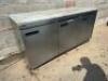 DELFIELD 72" THREE DOOR WORK TOP COOLER W/ GRANITE SLAB TOP. - 2