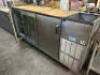 PERLICK THREE DOOR BACK BAR COOLER. (2) GLASS DOORS, (1) STAINLESS. - 2