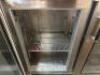 PERLICK THREE DOOR BACK BAR COOLER. (2) GLASS DOORS, (1) STAINLESS. - 3