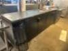 PERLICK 108" FOUR DOOR DRAFT BEER BOX WITH TOWER AND LINES.