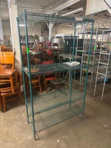48" X 14" FOUR TIER COATED METRO SHELVING