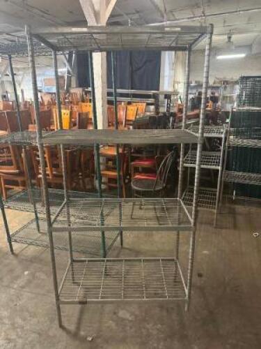 36" X 14" FOUR TIER METAL SHELF
