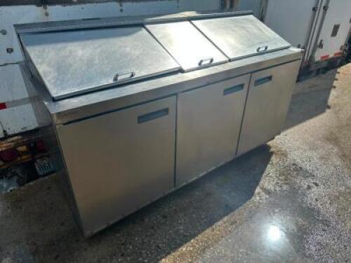 60" THREE DOOR SANDWICH PREP COOLER