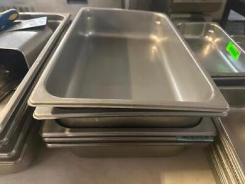 (4) FULL SIZE STAINLESS INSERTS
