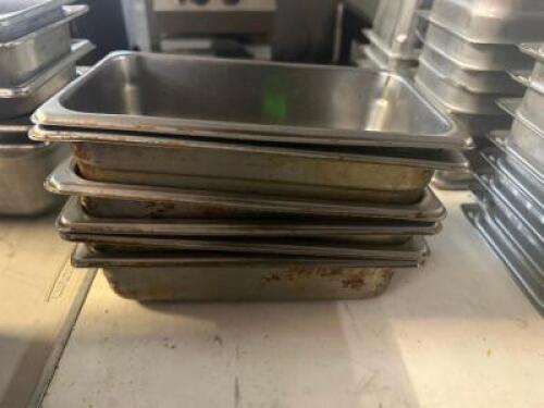 (6) 1/4 SIZE STAINLESS INSERTS