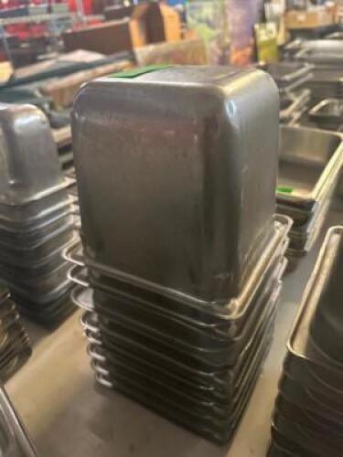 (6) 1/6 SIZE STAINLESS INSERT
