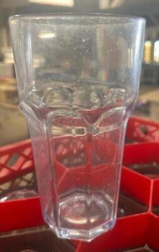 (25) CLEAR PLASTIC TUMBLERS