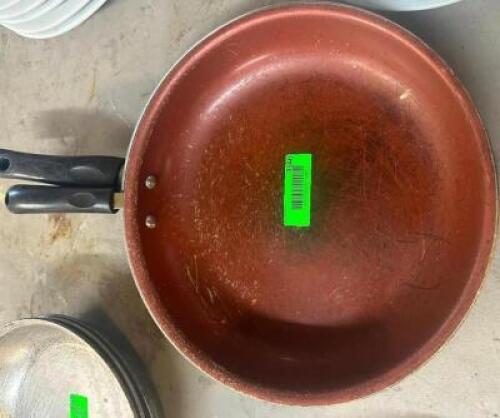 (2) ASSORTED 12" SKILLETS