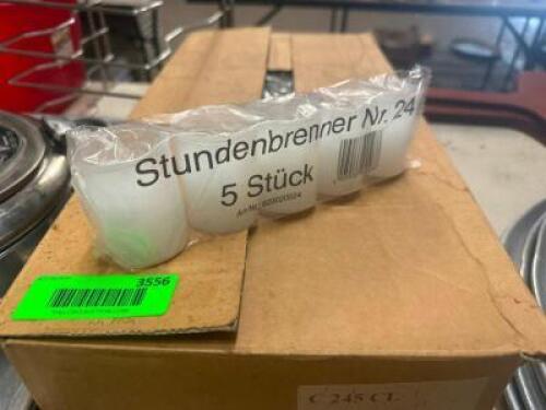 PARTIAL CASE OF STUNDERBRENNER TEA LIGHT CANDLES.