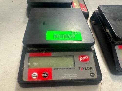 (2) TAYLOR 11 LB. DIGITAL PORTION SCALES