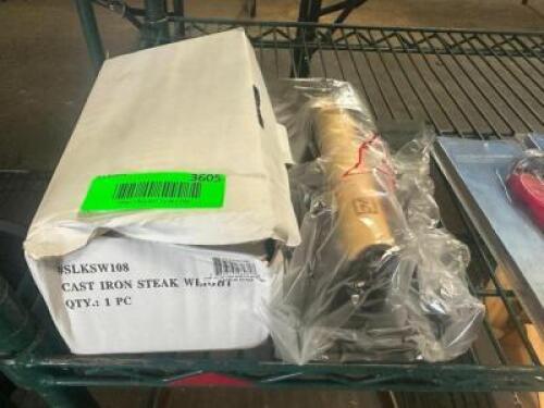 (2) HEAVY DUTY CAST IRON STEAK PLATES