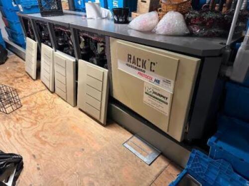 HUSSMANN PROTOCOL HE COMPRESSOR RACK W/ (12) COPELAND COMPRESSORS AND ROOF TOP CONDENSERS. IN GOOD CONDITION