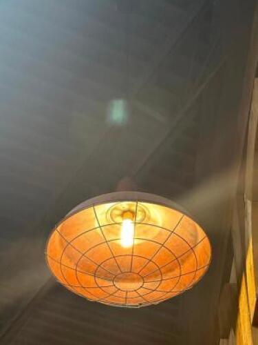 (7) INDUSTRIAL PENDANT LIGHT FIXTURES.