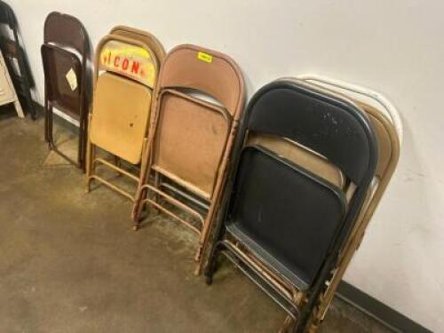 (4) METAL FOLDING CHAIRS