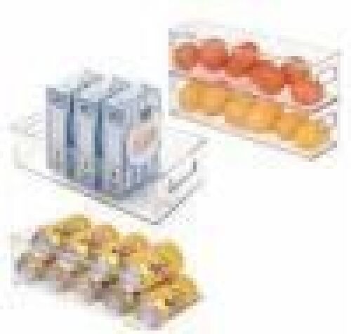DESCRIPTION: (1) SET OF KITCHEN BINSBRAND/MODEL: IDESIGNINFORMATION:&nbsp;CLEARSIZE: 4PC SETRETAIL$: $30.00 EAQTY: 1