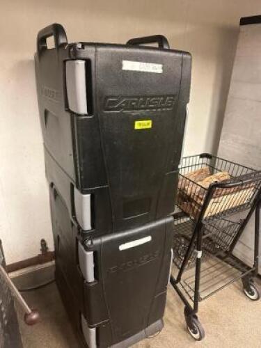 (2) CARLISLE INSULATED CATERING BOXES W/ DOLLY