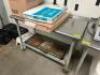 48" X 30" STAINLESS TABLE W/ 1" BACK SPLASH - 2
