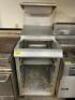 GALVANIZED FRYER DUMP STATION W/ LOWER TRAY RACK STORAGE. - 2