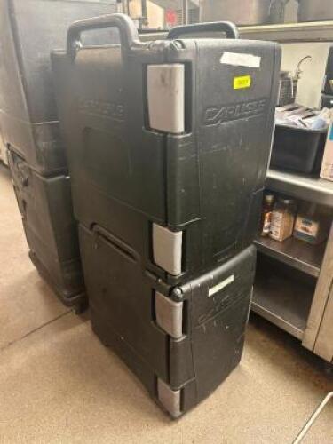 (2) CARLISLE INSULATED CATERING BOXES. NO DOLLY