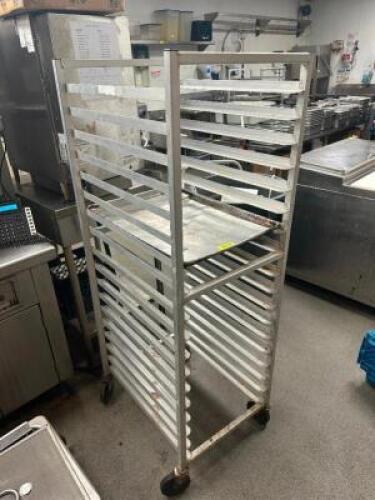 TWENTY PAN ROLL ABOUT TRAY RACK.