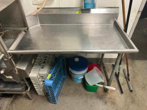 48" RIGHT SIDE STAINLESS SOIL TABLE