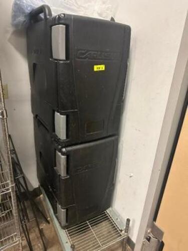 (2) CARLISLE INSULATED CATERING BOXES. NO DOLLY