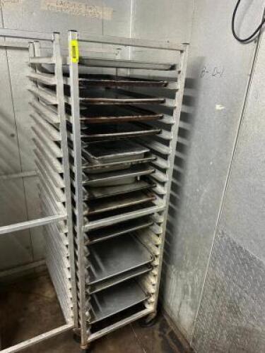 TWENTY PAN ROLL ABOUT TRAY RACK.